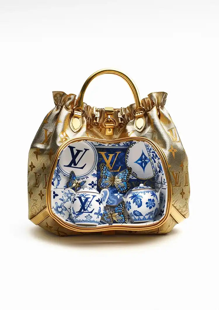 Louis vuitton tas blauw hotsell