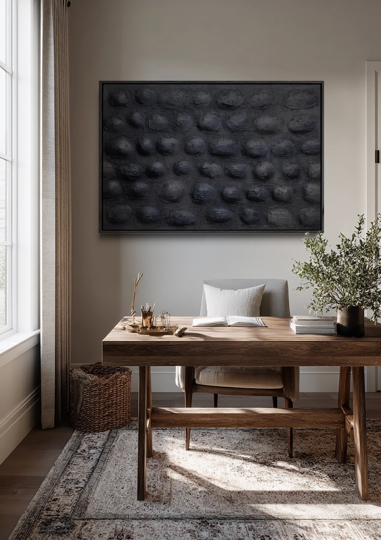 Black Depth Schilderij Black Depth Schilderij