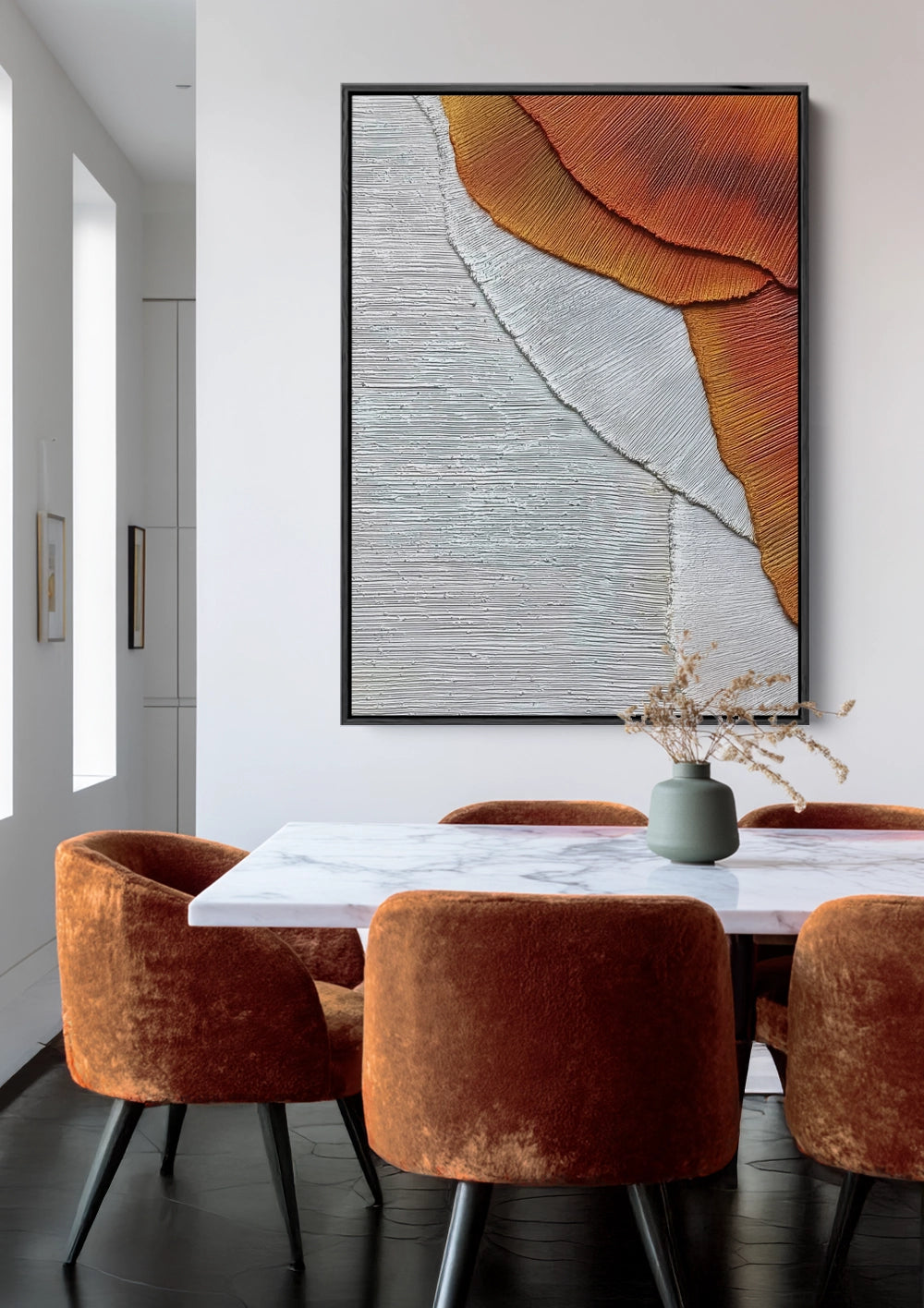 Oranje Verschuiving Schilderij Oranje Verschuiving Schilderij