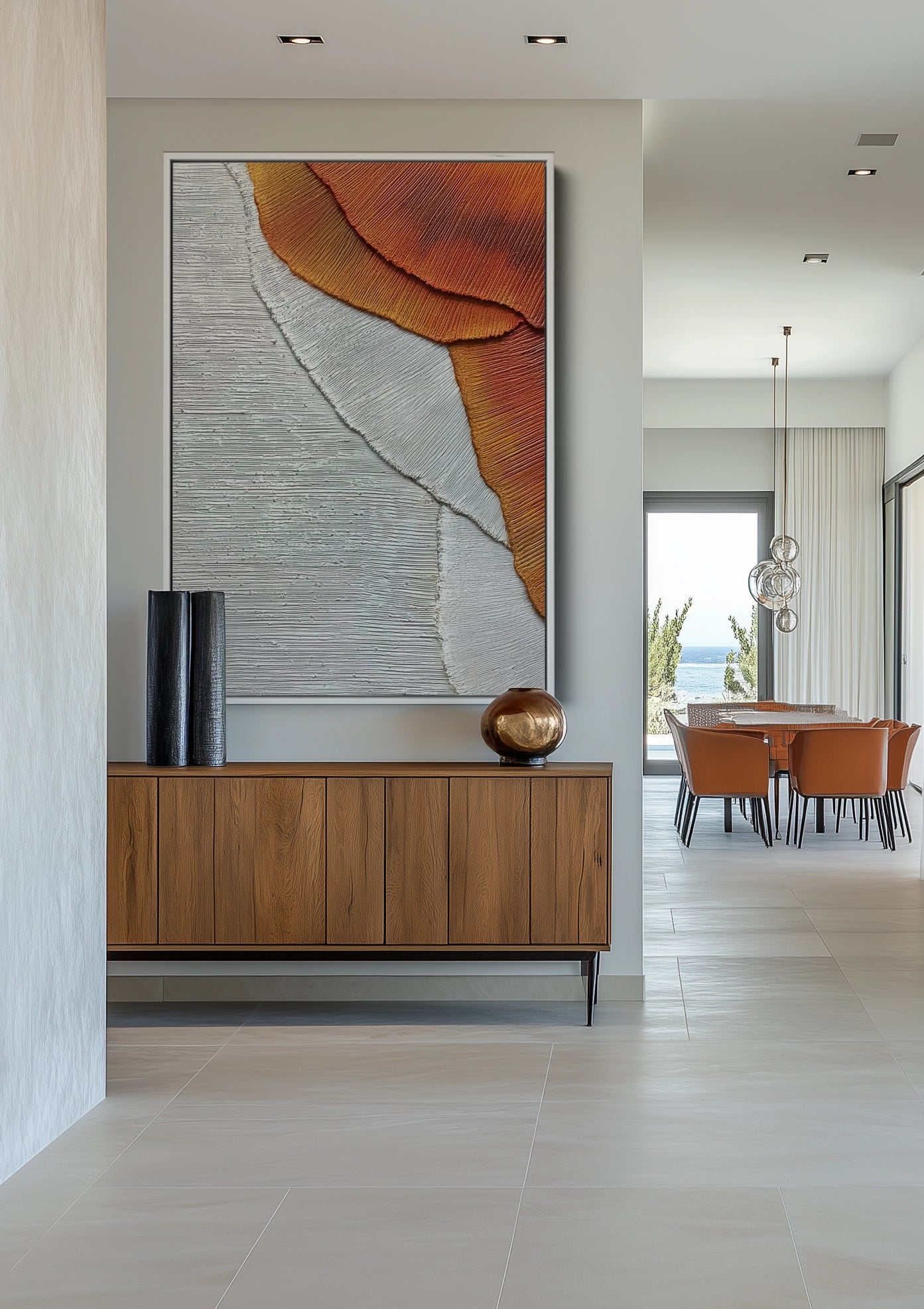 Oranje Verschuiving Schilderij Oranje Verschuiving Schilderij