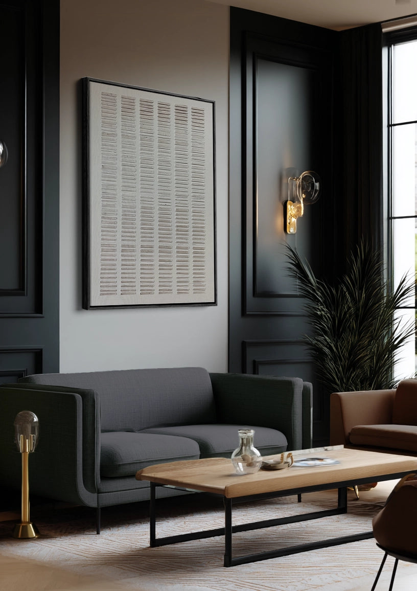 Lijnschrift Abstract Schilderij Lijnschrift Abstract Schilderij