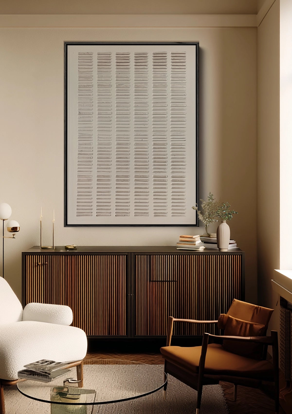 Lijnschrift Abstract Schilderij Lijnschrift Abstract Schilderij