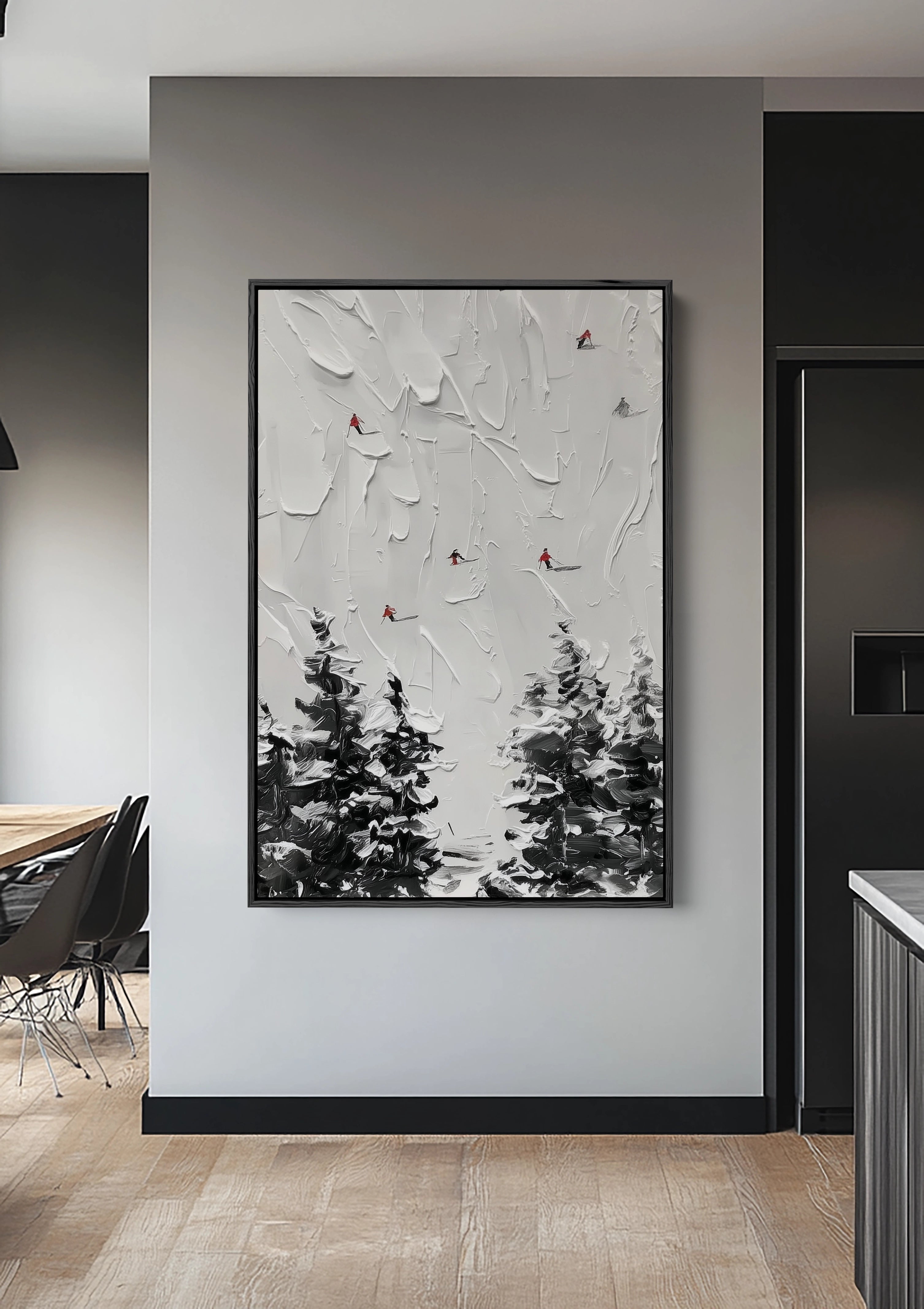 Down The Slope Schilderij Down The Slope Schilderij