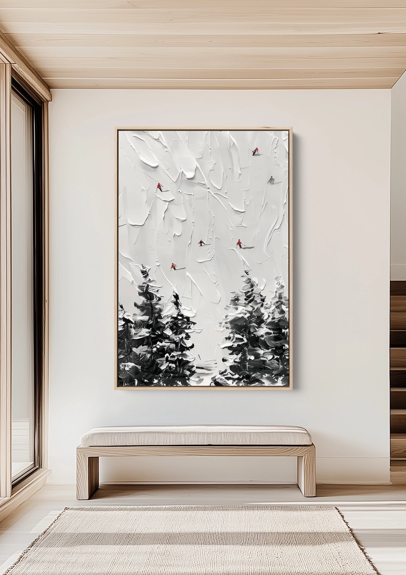 Down The Slope Schilderij Down The Slope Schilderij