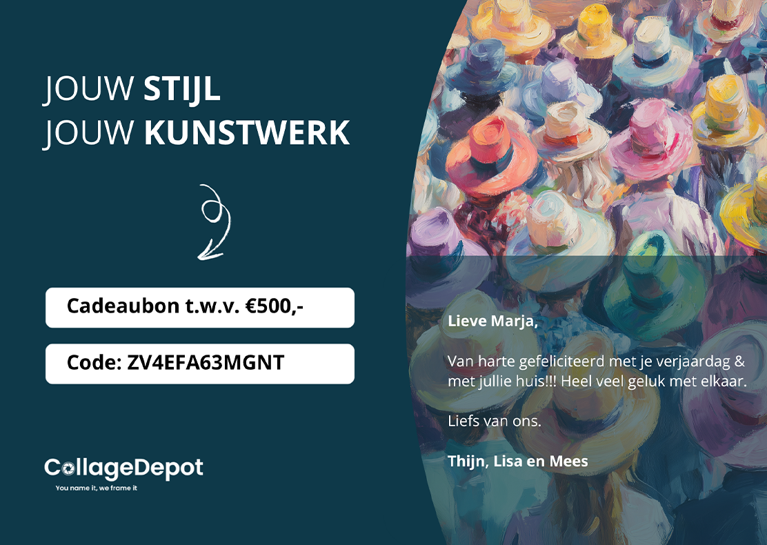 Afdrukbare cadeaubon - verschillende waarden beschikbaar